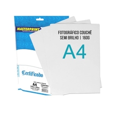 PAPEL COUCHE SEMI BRILHO 160G - 50F - MASTERPRINT