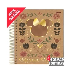 Caderno Universitário Capa Dura 1 Matéria 80 Folhas Mickey e Minnie Arts Kraft