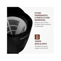 Cafeteira Elétrica Dolce Arome, Mondial, Preto, 550W, 110V - C-30-18X-FB - Betel Papelaria