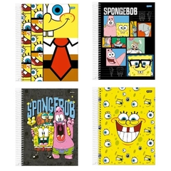 CADERNO UNIV. BOB ESPONJA CD 10 MATERIAS 160F. (JANDAIA)