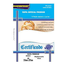 PAPEL COUCHE SEMI BRILHO 160G - 50F - MASTERPRINT - comprar online