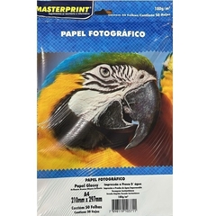 Papel Fotográfico MASTERPRINT 180G A4 - 50 FOLHAS