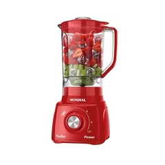 Liquidificador Mondial Turbo Power L-99 FB Vermelho 500W com 3 Velocidades