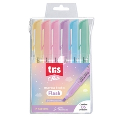 Marca Texto Flash Holic Dreamy – Pastel – Estojo C/6 Cores – Tris