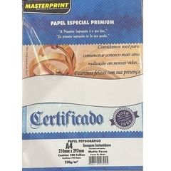 PAPEL MATTE FOSCO 230G - MASTERPRINT - 100fls