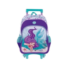 MOCHILA COM CARRINHO SEA - POLIÉSTER - 1 COMPART + 2 BOLSOS LATERAIS