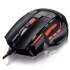 Mouse Gamer Multilaser 3200DPI 6 Botões Preto/Laranja com Mouse Pad - MO274 na internet