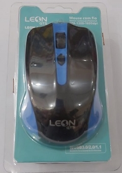 Mouse com fio Leon GTS (Várias Cores)