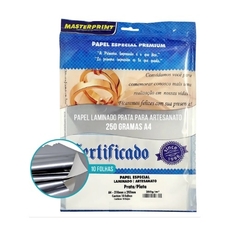 Papel Laminado A4 250g - Lamicote para Artesanato Pacote com 10 Folhas Masterprint na internet