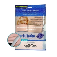 Imagem do Papel Laminado A4 250g - Lamicote para Artesanato Pacote com 10 Folhas Masterprint