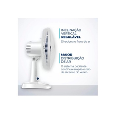 Ventilador de Mesa Mondial Super Power VSP-30-W - 30cm 3 Velocidades - Betel Papelaria