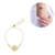 PULSEIRA REGULAVEL COM CIRCULO E ZIRCÔNIA FOLHEADO A OURO 18K - comprar online