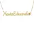 COLAR NOME DE 10 A 12 LETRAS GRANDE 21X21CM+5CM FOLHEADO A OURO 18K