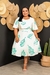 Vestido Feminino Midi Social Plus Size Moda Evangélica Iracy - loja online