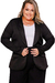 Blazer Plus Size Moda Feminina Elegante Sofisticado Tarsila na internet