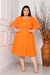 Vestido Feminino Midi Plus Size Moda Evangélica Nélia