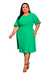 Vestido Feminino Midi Social Plus Size Moda Evangélica Iracy