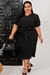 Vestido Feminino Moda Cristâ Plus Size Plissado Agnes - comprar online