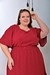 Vestido Feminino Midi Plus Size Moda Evangélica Nélia