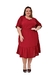 Vestido Feminino Midi Plus Size Moda Evangélica Nélia - Reyvkill Moda Evangélica