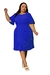 Vestido Feminino Midi Social Plus Size Moda Evangélica Iracy - loja online