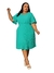 Vestido Feminino Midi Social Plus Size Moda Evangélica Iracy - loja online