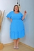 Vestido Feminino Midi Plus Size Moda Evangélica Nélia