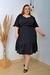 Vestido Feminino Midi Plus Size Moda Evangélica Nélia