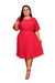 Vestido Feminino Midi Social Plus Size Moda Evangélica Iracy na internet