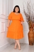 Vestido Feminino Midi Plus Size Moda Evangélica Nélia