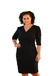 Vestido Plus Size Malha Crepe Gola Transpassada Adele - comprar online