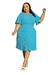 Vestido Feminino Midi Social Plus Size Moda Evangélica Iracy - comprar online