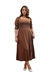 Vestido Feminino Comportado Moda Evangélica Plus Size Lara - comprar online