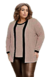 Cardigan Plus Size Feminino Manga Longa Casaco+Blusa Olivia - comprar online