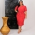 Vestido Feminino Moda Cristâ Plus Size Plissado Agnes - comprar online