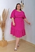 Vestido Feminino Midi Plus Size Moda Evangélica Nélia - loja online