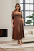 Imagem do Vestido Feminino Comportado Moda Evangélica Plus Size Lara