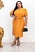 Vestido Feminino Moda Cristâ Plus Size Plissado Agnes na internet