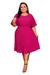 Vestido Feminino Midi Social Plus Size Moda Evangélica Iracy