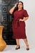 Imagem do Vestido Feminino Moda Cristâ Plus Size Plissado Agnes