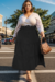 Imagem do Saia Feminina Plus Size Moda Composta Três Marias Neide