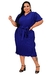 Vestido Feminino Moda Cristâ Plus Size Plissado Agnes - comprar online