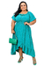 Vestido Feminino Moda Evangélica Comportado Plus Size Donna - loja online