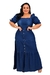 Imagem do Vestido Long Feminino Moda Evangélica Jeans Plus Size Shania