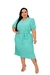 Vestido Feminino Moda Cristâ Plus Size Plissado Agnes na internet