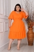 Imagem do Vestido Feminino Midi Plus Size Moda Evangélica Nélia