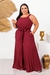 Imagem do Macacão Moda Feminina Plissado Com Faixa Plus Size Karlee