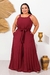 Macacão Moda Feminina Plissado Com Faixa Plus Size Karlee - comprar online