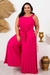 Imagem do Macacão Moda Feminina Plissado Com Faixa Plus Size Karlee