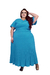 Vestido Longo Feminino Plus Size Moda Evangélica Verão Iris - loja online